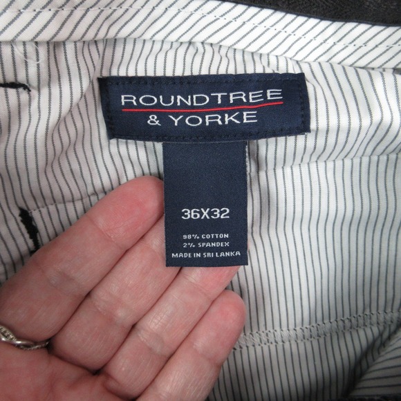 Roundtree & Yorke Mens 36x32 Black Luxury Corduroy CoreComfort Pants 36x30* NWT - Picture 12 of 16